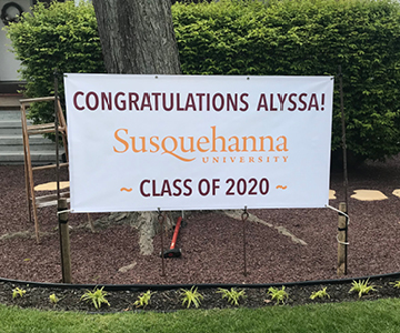 Susquehanna University Graduation Sign